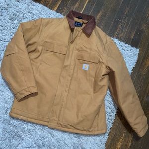 Loose fit firm duck insulated traditional coat